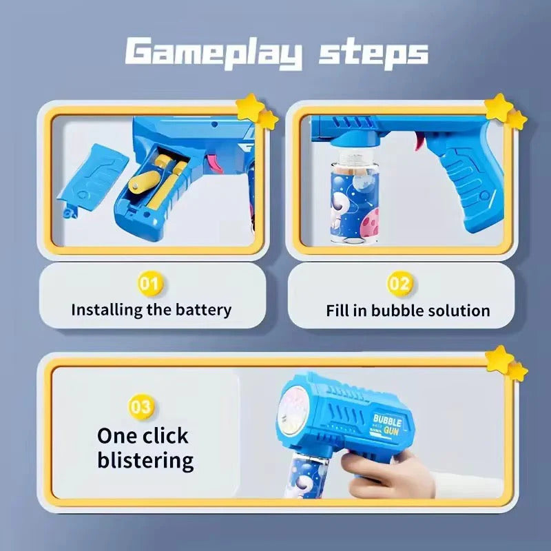 Petrella Bubble Gun Bazooka for Kids | Automatic Bubble Blower Machine