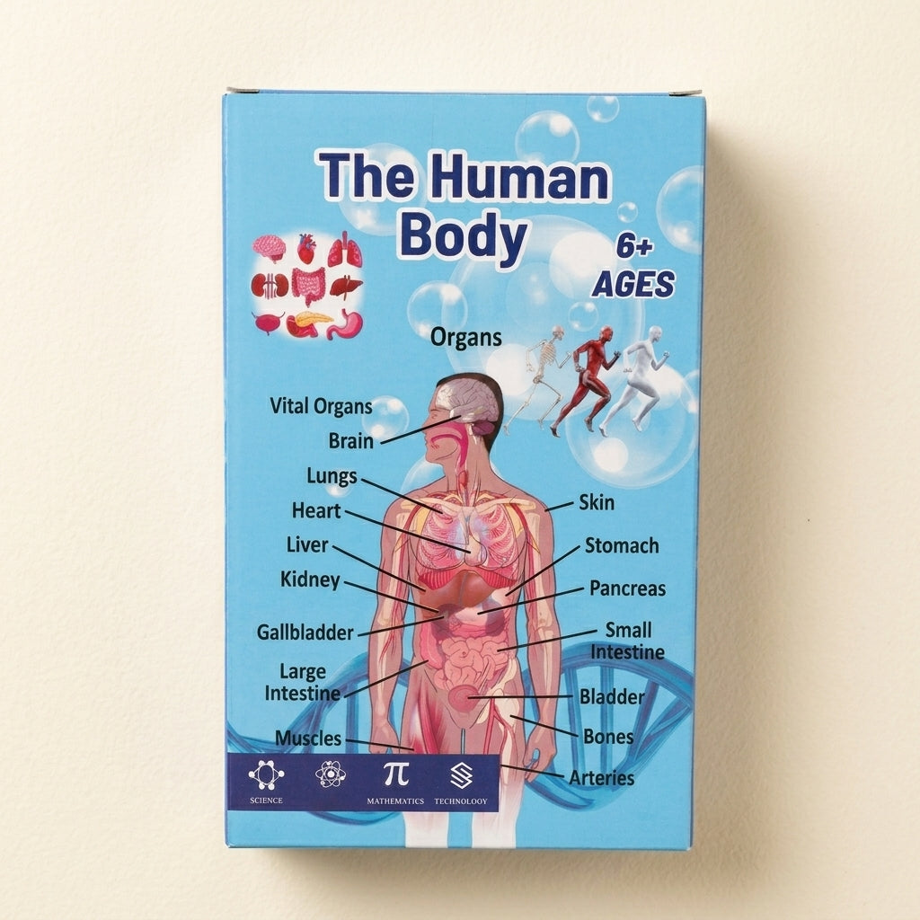 Clear 3D Human Anatomy Model – Removable Organs & Skeleton