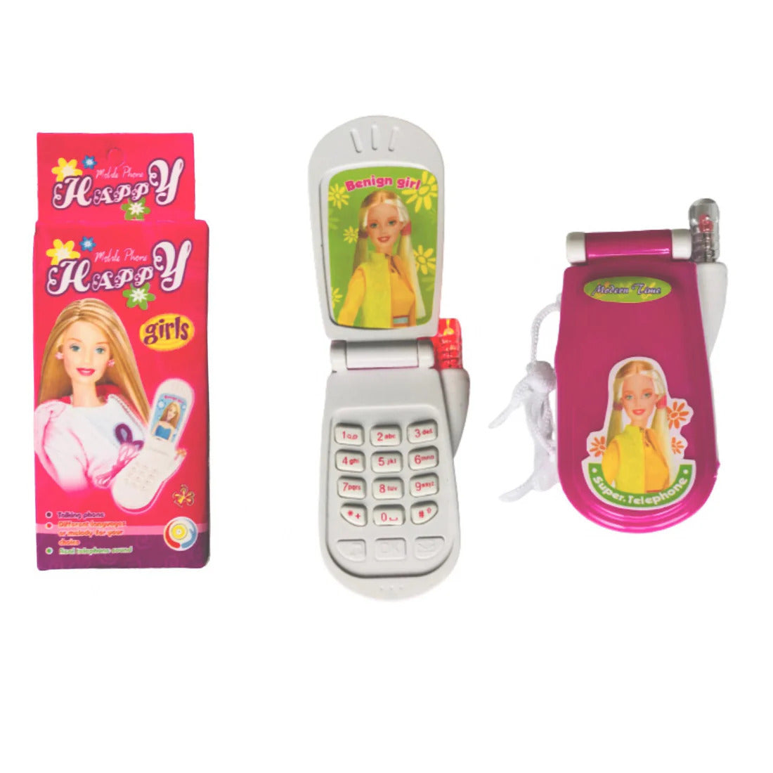 Barbie themed Toy Phone-- With Music and Lights