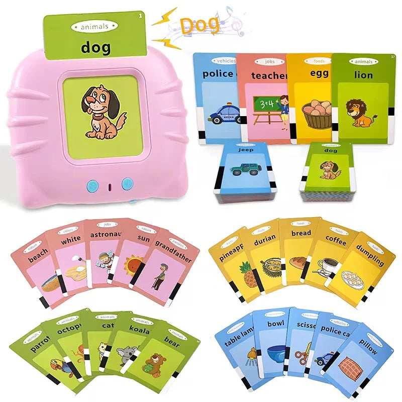 Talking Flash Cards for Kids – 224 Words, 112 Cards