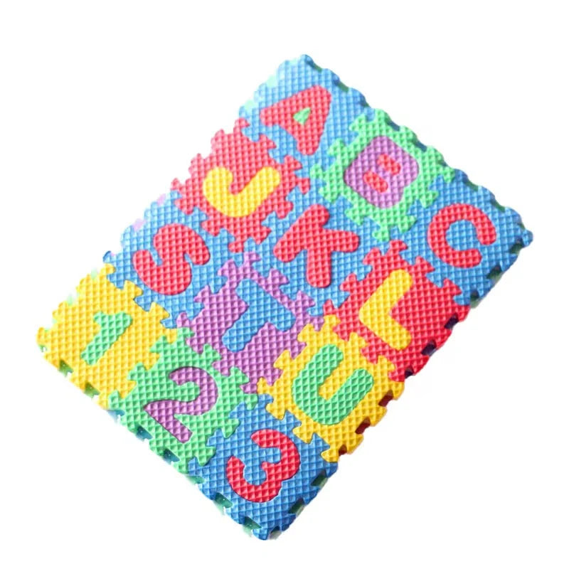 Kids Foam Play Mat – 36-Piece Interlocking Alphabet & Number Tiles