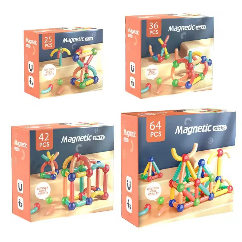 Magnetic Building Blocks Set for Kids (25 pieces)