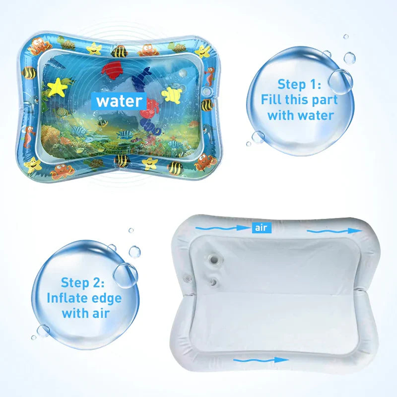 Inflatable Baby Water Play Mat – Tummy Time Toy for Infants