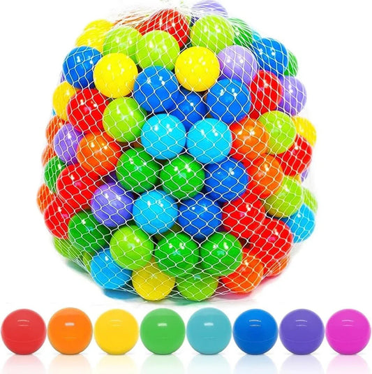 Colourful plastic balls (25)