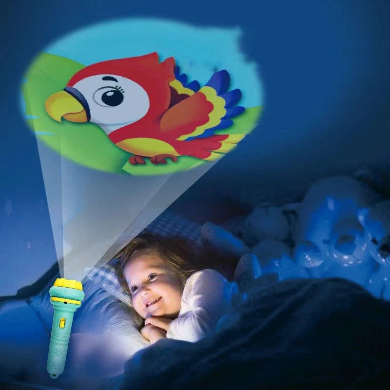 Projector Flashlight Torch for Kids – 3 Reel with 24 Fun Random Images