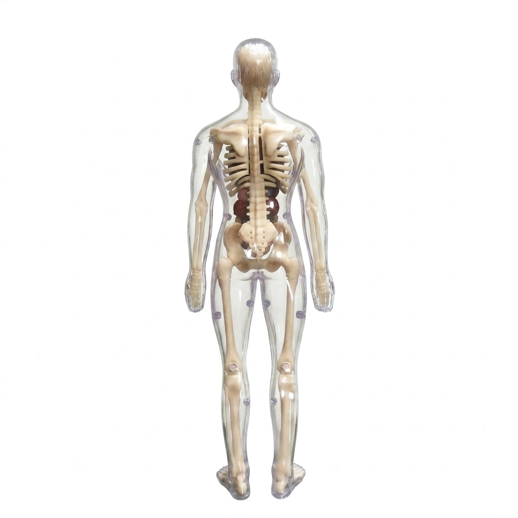 Clear 3D Human Anatomy Model – Removable Organs & Skeleton