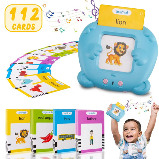 Talking Flash Cards for Kids – 224 Words, 112 Cards