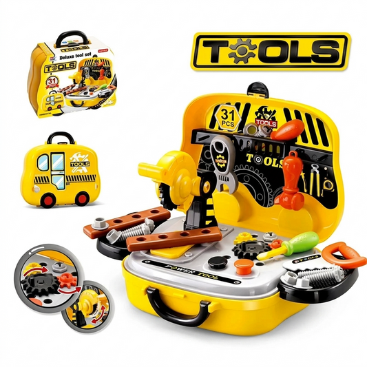 31 pcs Engineering Tool Briefcase Toy Set For Kids
