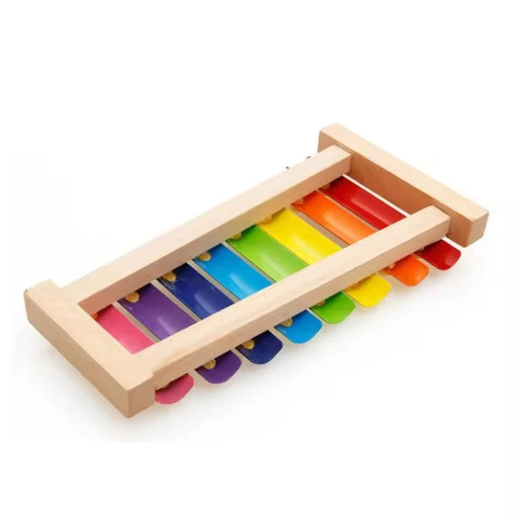 Wooden & Metal Xylophone for Kids – Musical Piano Toy